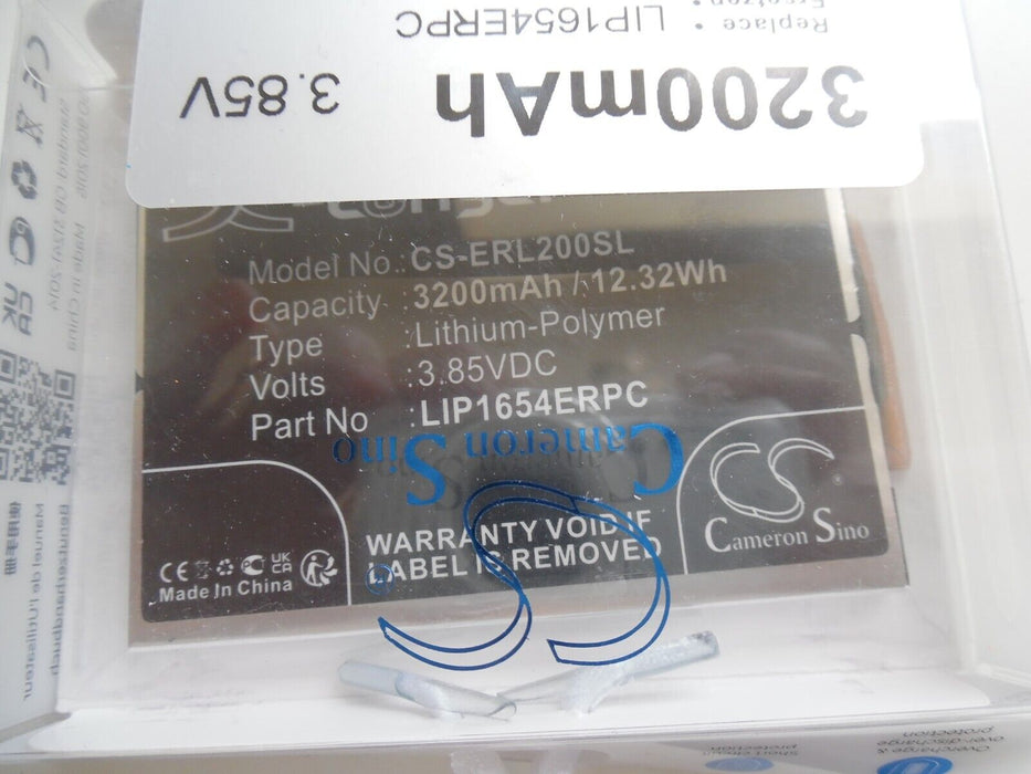 Battery for Sony CS-ERL200SL (3200 mAh, 3.85 V) for XPERIA L3