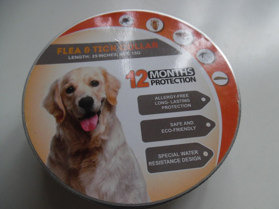 Dog Flea And Tick Collar Adjustable Small Large 12 Months Protection Treatment