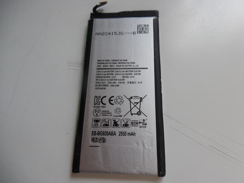 SM-G920F EB-BG920ABE 2550mAh, Battery For Samsung Galaxy S6 ALL of UK, NI, SCOT!