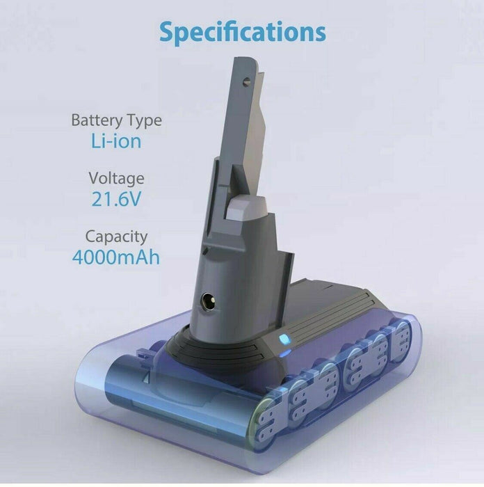 Battery for Dyson V7 Motorhead Fluffy+ Trigger V7 Absolute 21.6V Li-ion