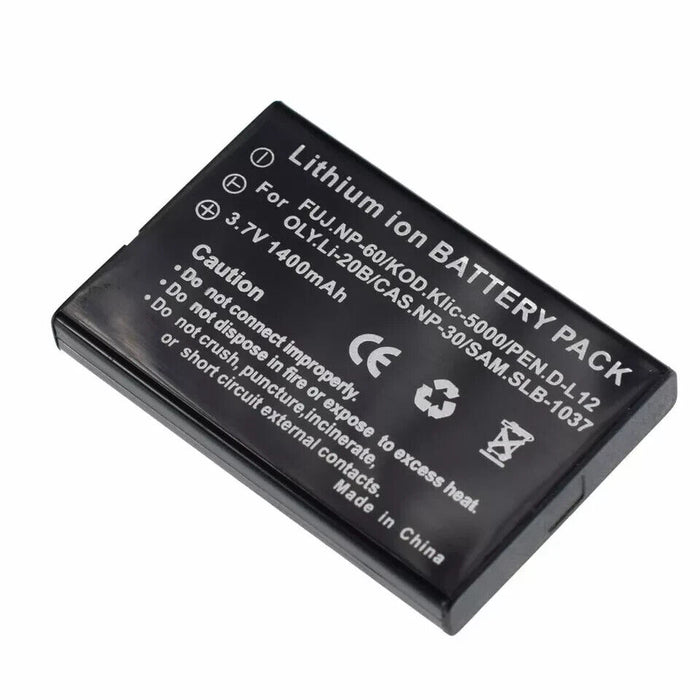 FNP-60 FNP60 Li-ion Battery for Fujifilm NP-60 Kodak KLIC-5000 Pentax Olympus