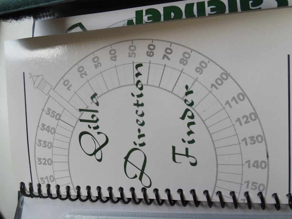 qibla direction finder compass and calendar with pen