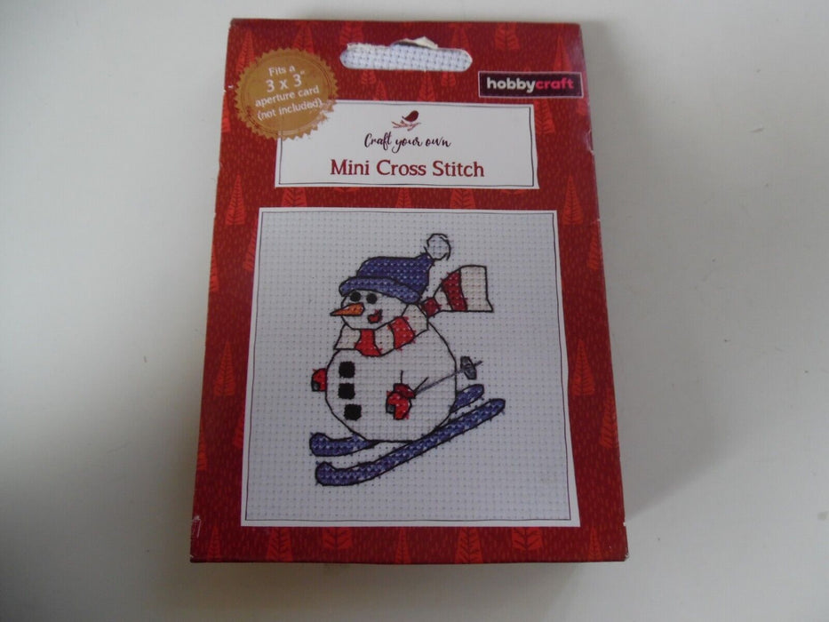 Hobbycraft Mini Cross Stitch - Snowman