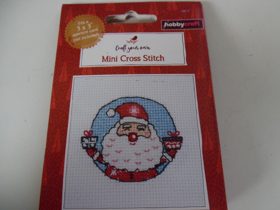 Hobbycraft Mini Cross Stitch - Santa pattern