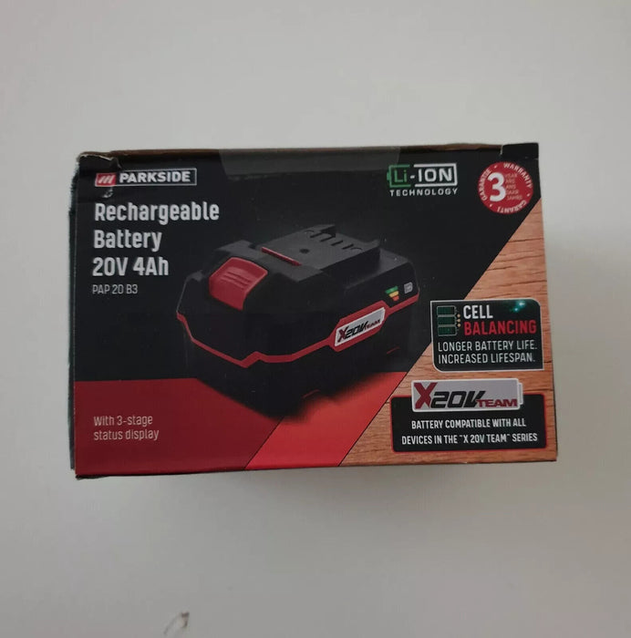 Parkside 20v 4Ah Battery ONLY Compatible All 20V Cordless Tools Made in Germany