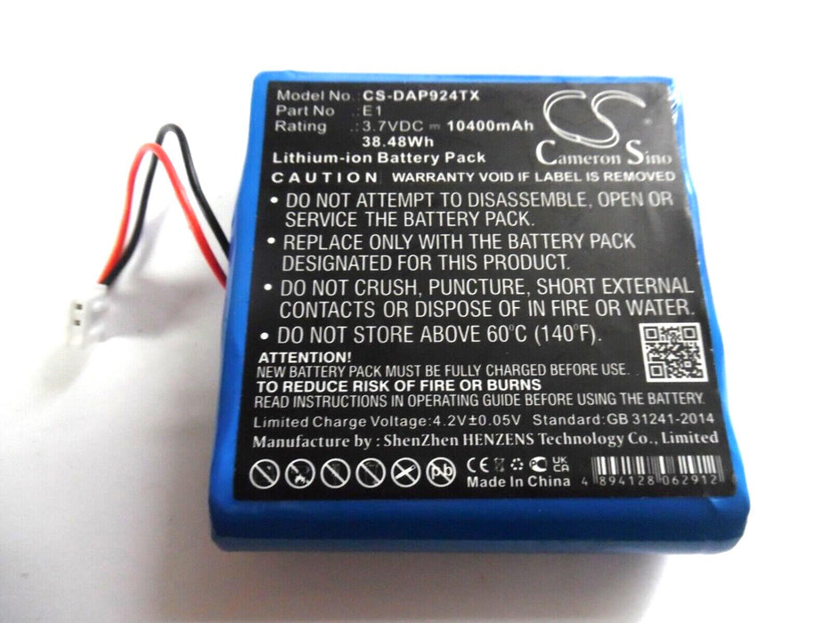 Battery suitable for Pure EvokeE-1S, Evoke Flow, VL-60924 10400mah