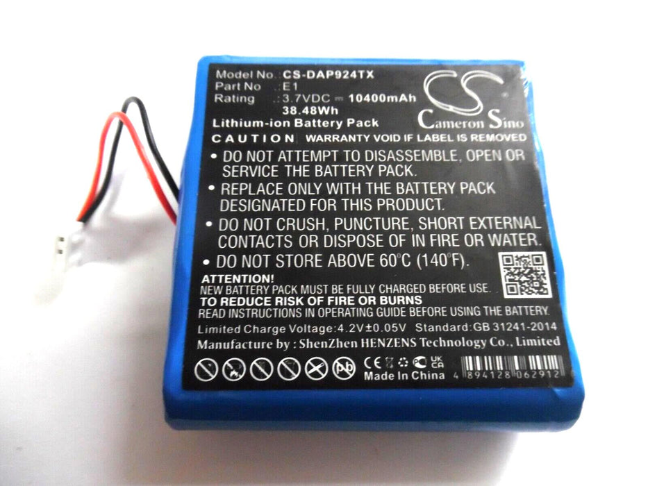 Battery suitable for Pure EvokeE-1S, Evoke Flow, VL-60924 10400mah