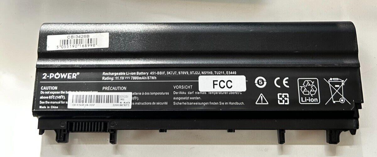 2-Power Battery for DELL Latitude E5440, E5540 11.1V 7800mAh