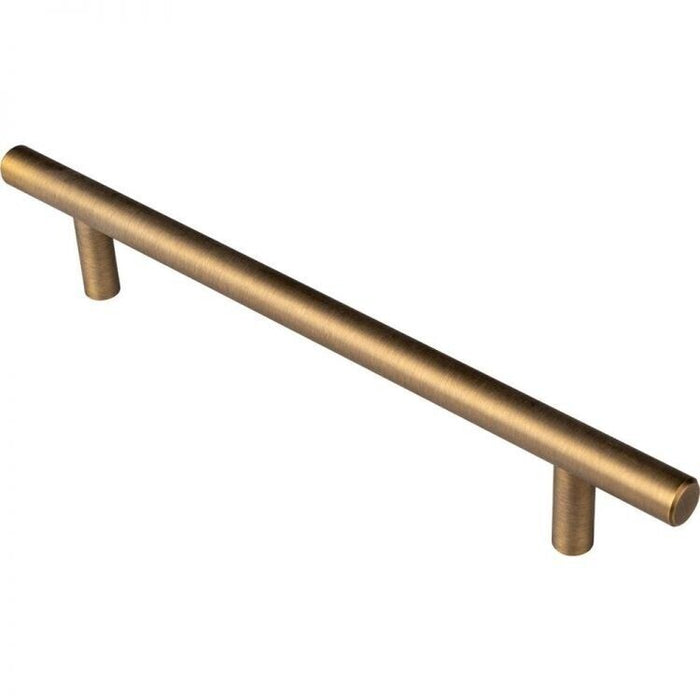 T-Bar Cabinet Handle Steel 160mm C/C 12mm Antique Brass