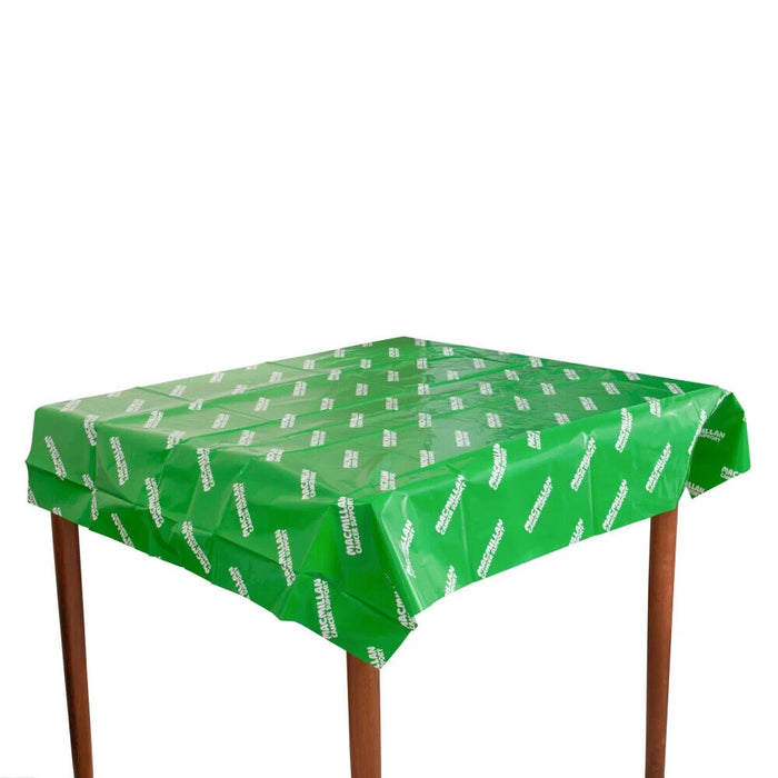 Macmillan Cancer Support Green Table Cover for Fundraisers Events