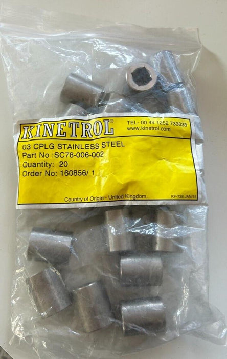 Kinetrol 03 CPLG Stainless Steel 20 Pieces Bolts