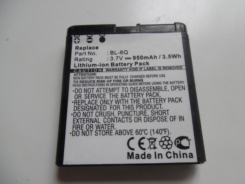 New Battery BL-6Q/BP-6X For Nokia 6700/6700 Classic/7900/7900 Classic(1138)