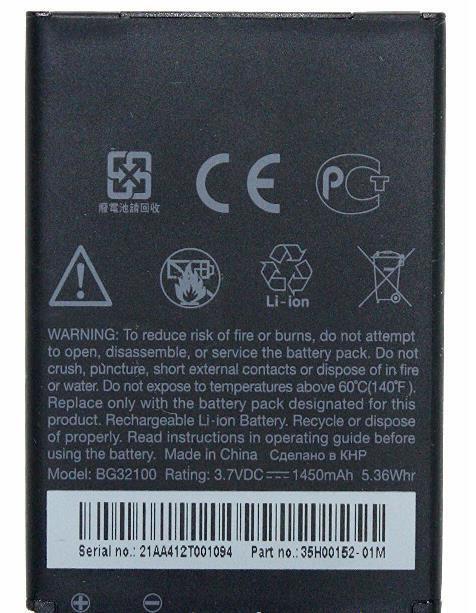 Replacement Battery For HTC BAS 530 Desire S S510e G11 G12 G15 Original BG32100
