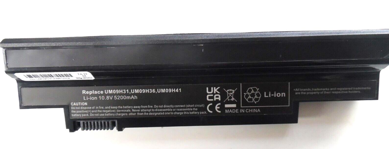 LAPTOP BATTERY 5200mAh black for ACER Aspire ONE UM09H31, UM09H36