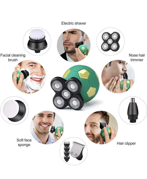 BESTBOMG Electric Rotary Razor5D Wet & Dry Rechargeable Shaver for Men5-in-1 ...