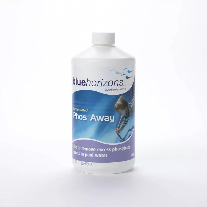 Phos Away Phosphate Remover Preventer Blue Horizons Swimming Pool Water 1 Litre