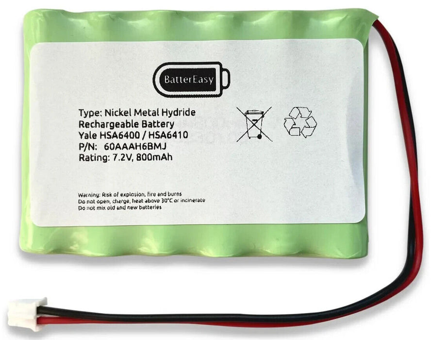 BatterEasy Replacement Battery Designed to Fit YALE EasyFit EF, Easy AI, Easy EF