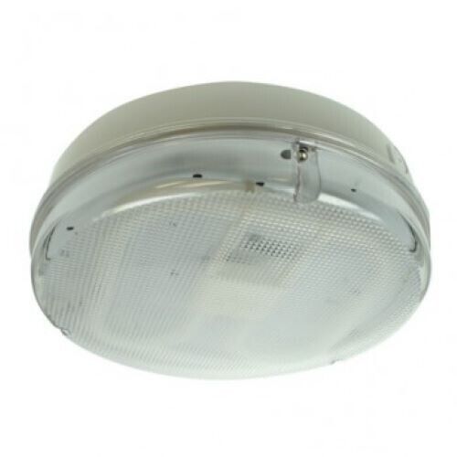 Ansell Lighting White Prismatic Circular 16W Surface Luminaire