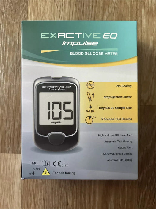 Exactive EQ Impulse Blood Glucose Meter NEW