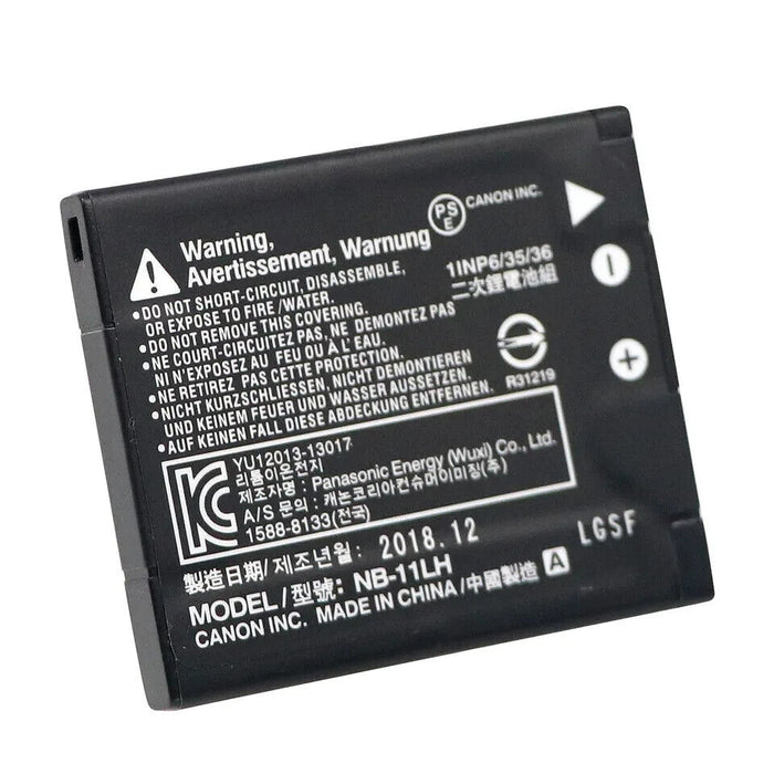 Original Canon Battery Pack NB-11LH NB-11L 3.6v, 800mAh 2.9Wh