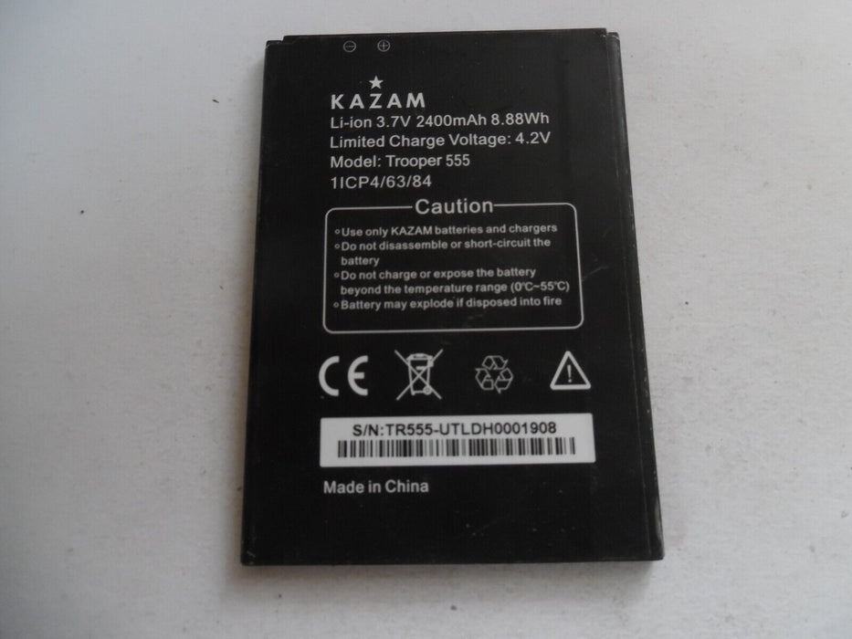 kazam trooper 555 battery 2400mAh 4.2V