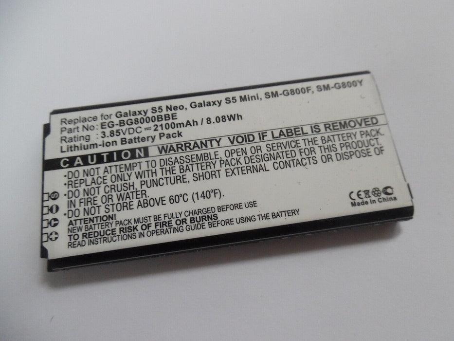 Battery 2100mAh type EG-BG8000BBE for Samsung SM-G800H/DS Galaxy S5 Mini, Neo