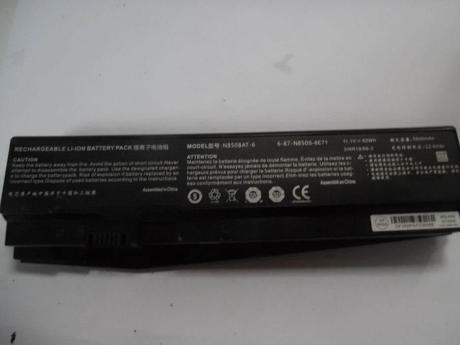 Battery N850BAT-6 for Clevo N850EK1 N850EL N850BAT-6 N850HN N850HK N850HK1