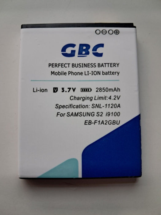 High Capacity Replacement Battery For SAMSUNG GALAXY S2 GT-i9100 - 2850mAh