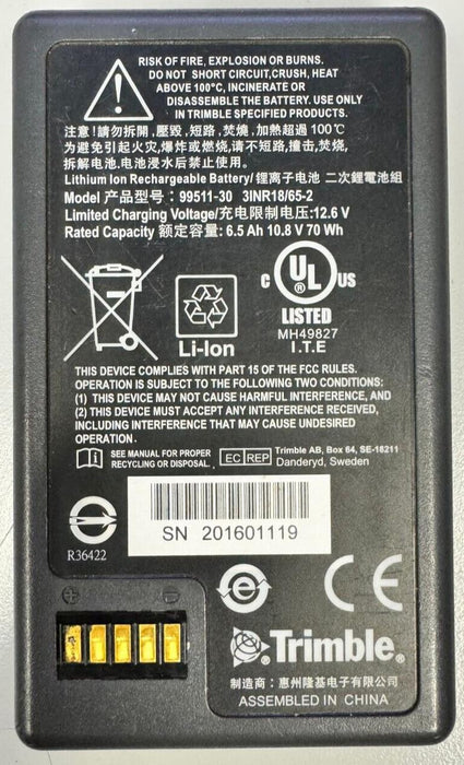 6500mAh 10.8V Li-Lon Battery For Trimble 99511-30 For S3 S5 S6 S7 S8 S9 SX10 VX