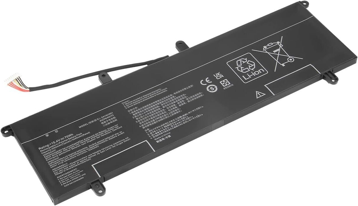 C41N1901 Battery for Asus ZenBook Duo 14 - 15.4V 70Wh -  UX481 UX481F UX481FL