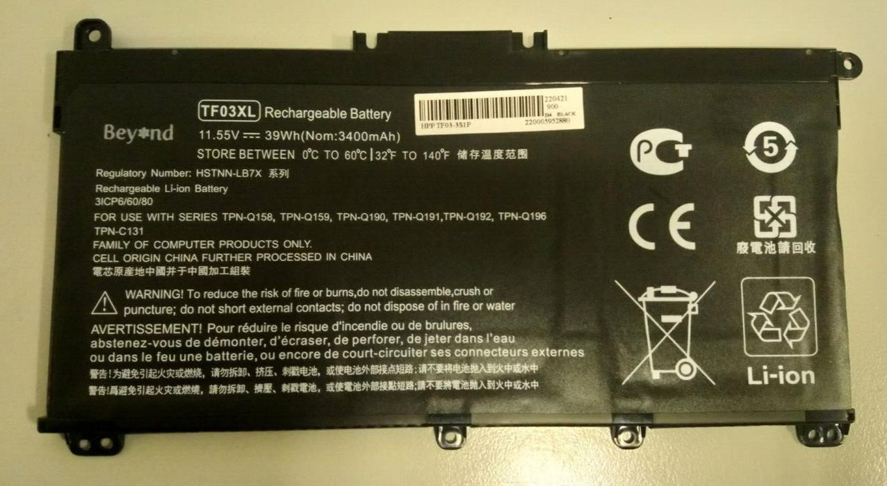 Beyond TF03XL Laptop Battery