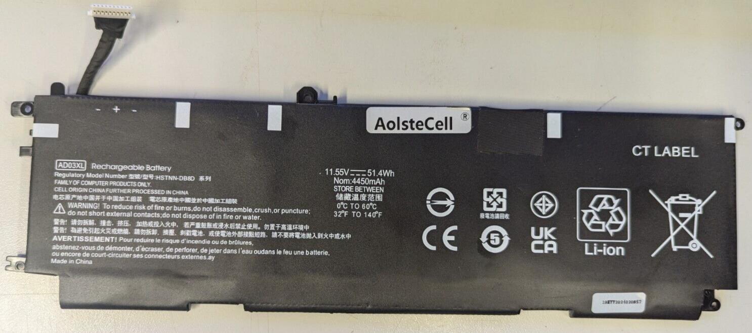AD03XL Battery for HP ENVY 13-ad006ng HSTNN-DB8D MISSING LUG