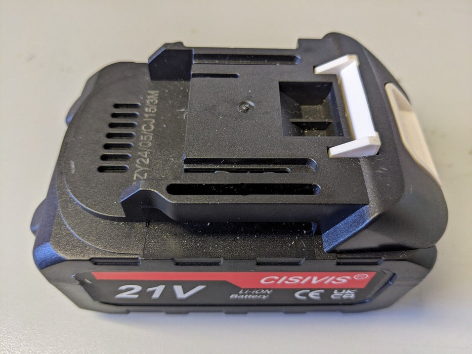 Cisivis 21v 4Ah battery for Makita With Battery Indicator (White Buttons)