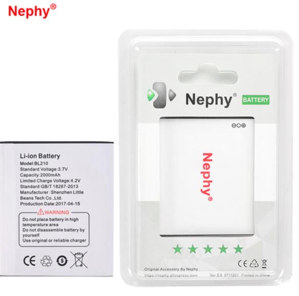 Original Nephy BL210 Battery For Lenovo A536 S820 A606 A656 S650 S820E A766 A828