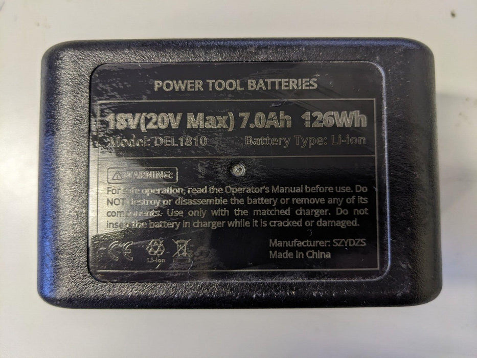 18V (20V Max) 7.0Ah Li-ion Replacement Battery for DeWalt DEL1810