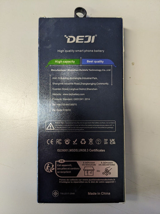 DEJI High Quality Smart Phone Battery DJ-IPH6 1810mAh