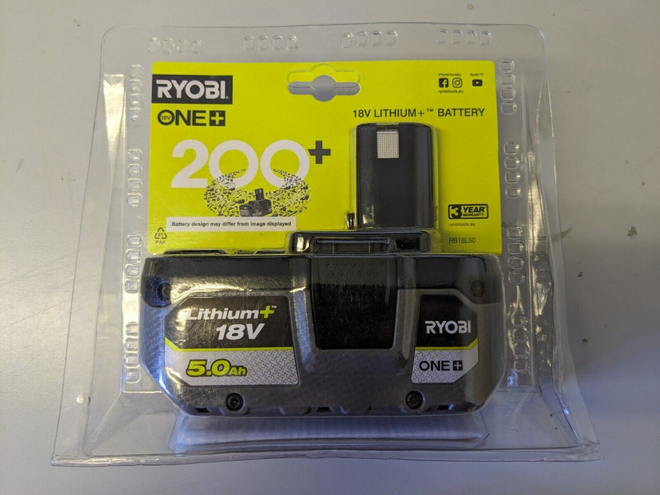 RYOBI ONE+ 18V 5.0Ah Lithium-Ion Battery RB18L50