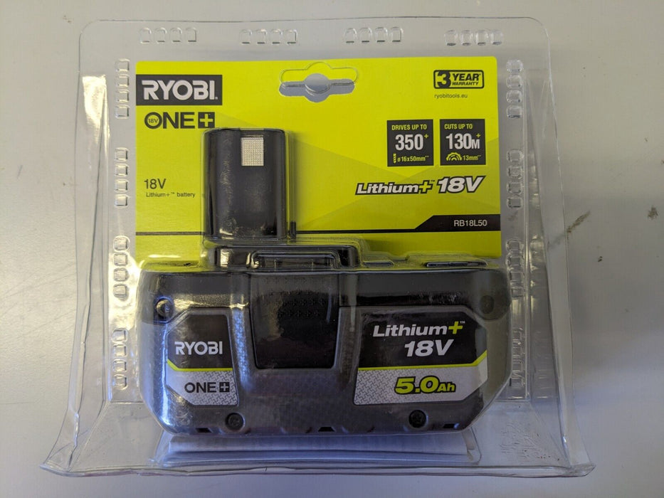 RYOBI ONE+ 18V 5.0Ah Lithium-Ion Battery RB18L50