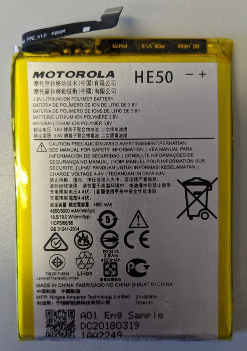 Motorola HE50 Battery For Moto E4 Plus E5 Plus XT1774 XT1775 XT1770 4850mAh USED