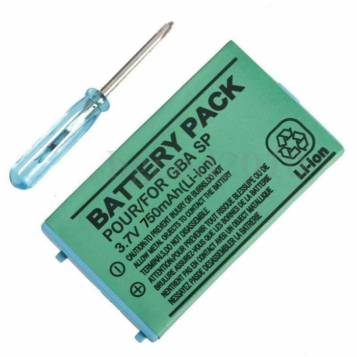 Replacement Battery Pack 850mAh for Nintendo GBA SP Game Boy Advance NEW