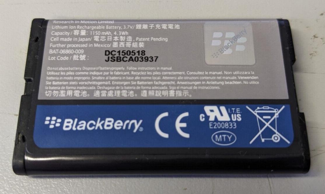 Blackberry C-S2 1150mAh Battery For Curve 8520 8530 9300 8330 8320 USED