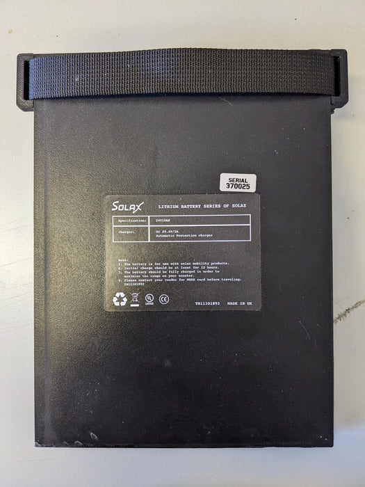 Mobility Scooter Solax Lithium Battery For Folding Electric Mobie Smarti Genie