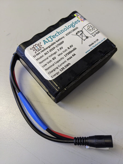 Lithium Battery 7.4V 12.5Ah / 17.5Ah compatible Bait Boatman Actor MK3, MK4 MK4i