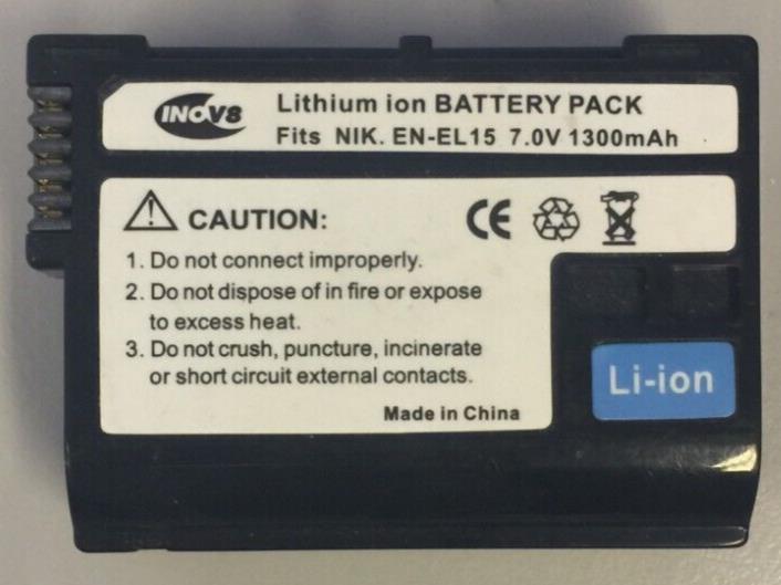 Battery Replacement for Nikon EN-EL15 Rechargeable 1600mAh D7000 D600 D800 UK HQ