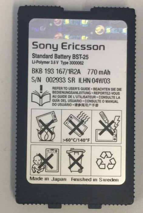 Original Battery SONY BST-25 SONY ERICSSON * T610 T630 T608 T616 T606 T618 T628