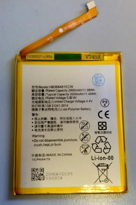 Replacement Battery For Huawei HB366481ECW 2900mAh Battery for P9, P9 Lite