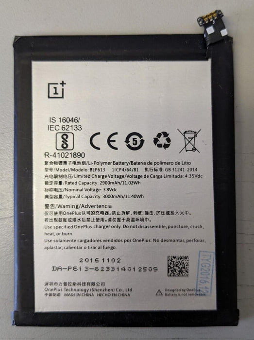 OnePlus BLP613 Battery 3000mAh for OnePlus Three NEW