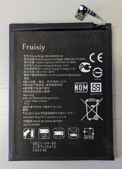 Replacement HB446486 Battery 4000mAh for Huawei P20 Lite NEW