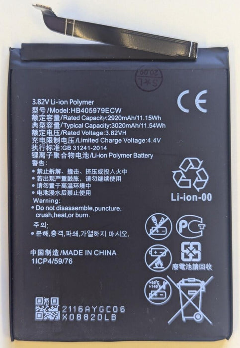 Used Huawei HB405979ECW Battery for  Honor 6A 2017 Y5 2019 Y6 2019