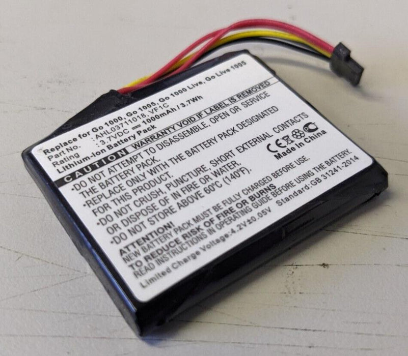 Replacement VF1C Battery 1100mAh for TomTom Go 1000 NEW
